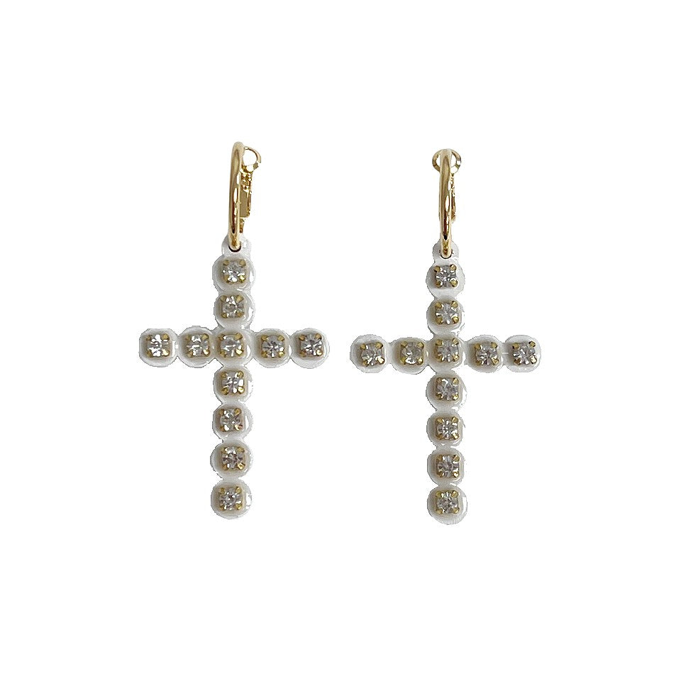 3 cross deals earrings